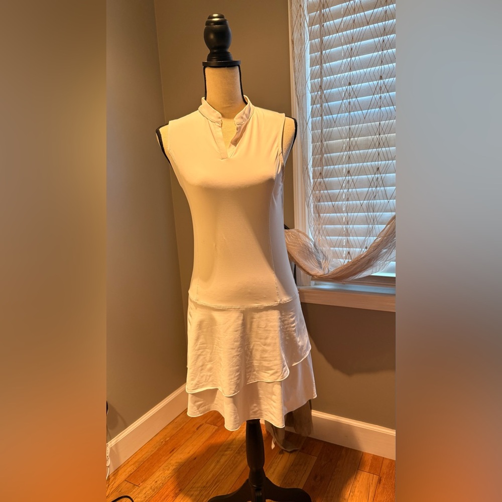 Sleeveless Cream Dress